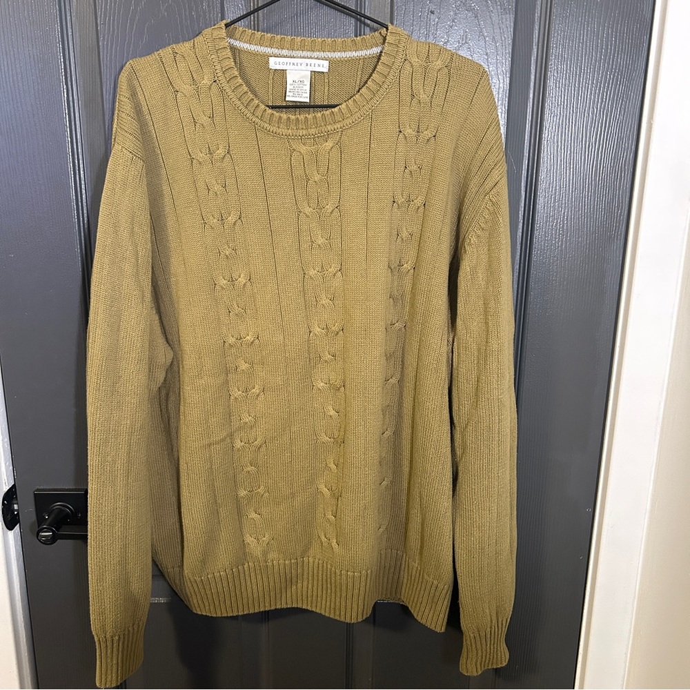 Geoffrey Beene Men's Crewneck Sweater 100% Cotton